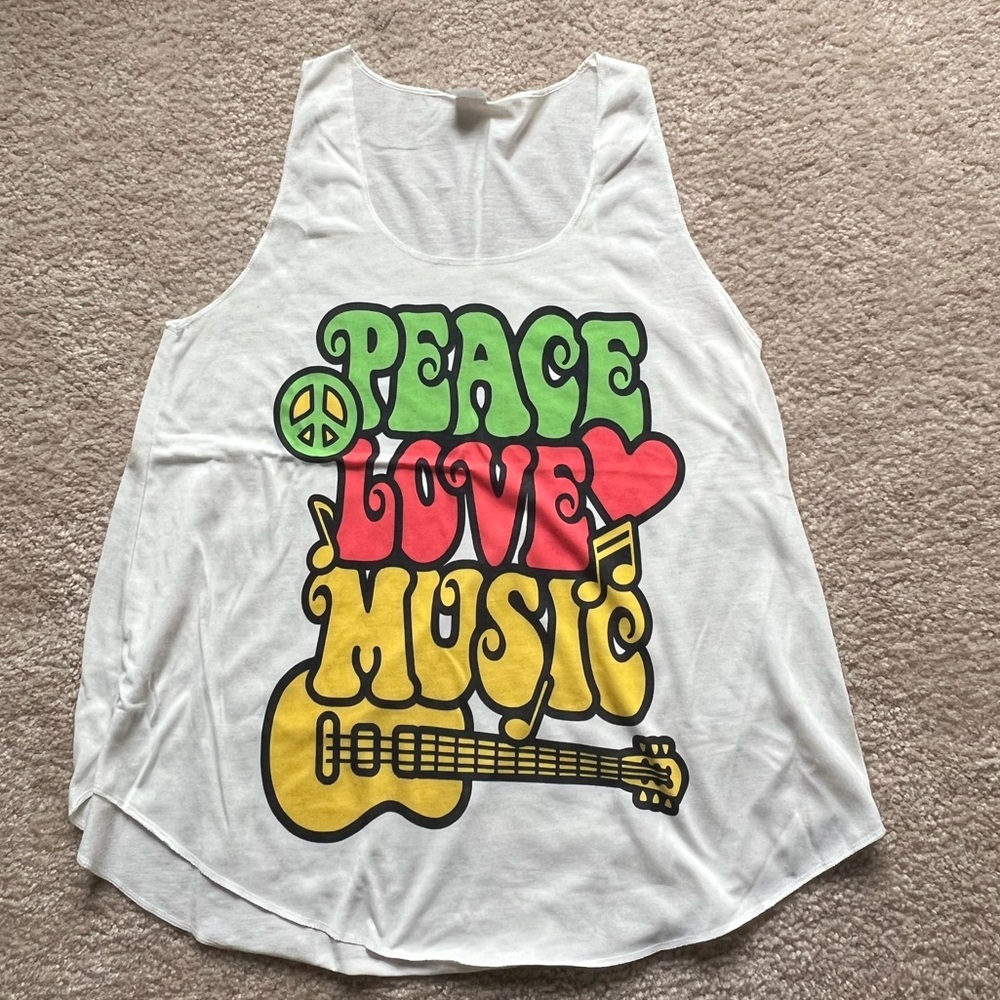 Peace Love Music Tank